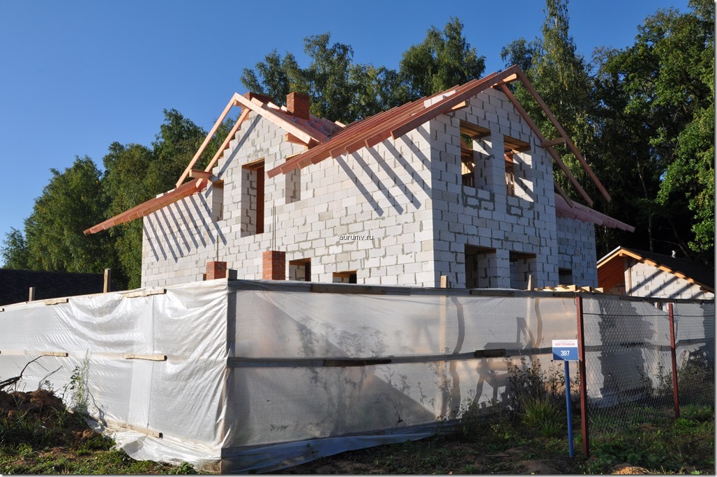 Строительство дома из газосиликатных блоков